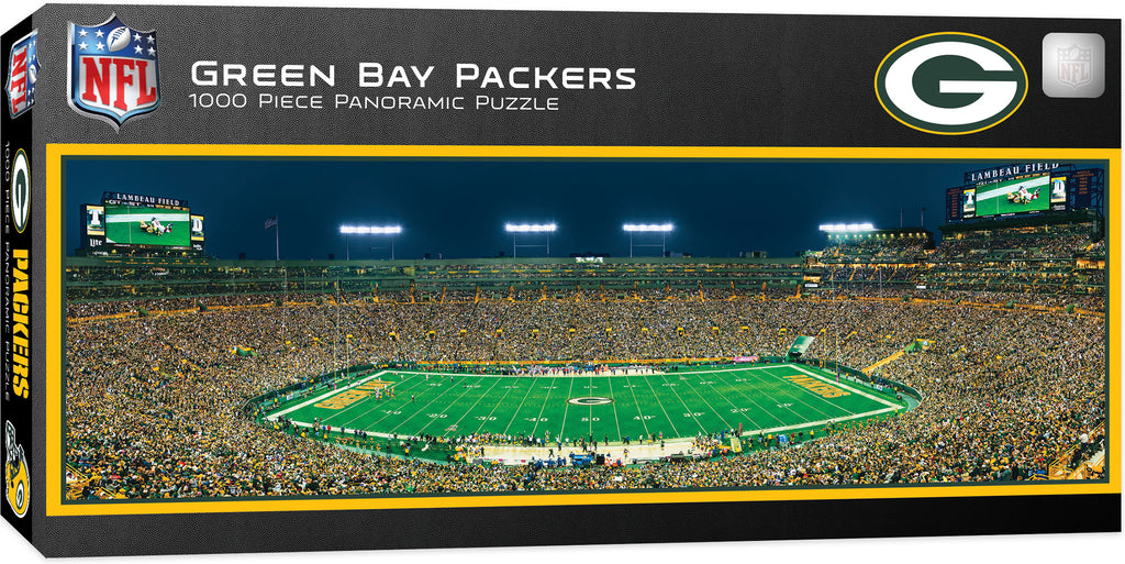 Green Bay Packers Lambeau Field Stadium Panoramic Jigsaw Puzzle Nfl 1000 Pc