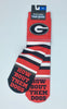 Georgia Bulldogs Team Socks New Sublimated Crew Ankle Ncaa Unisex Pick A Size College