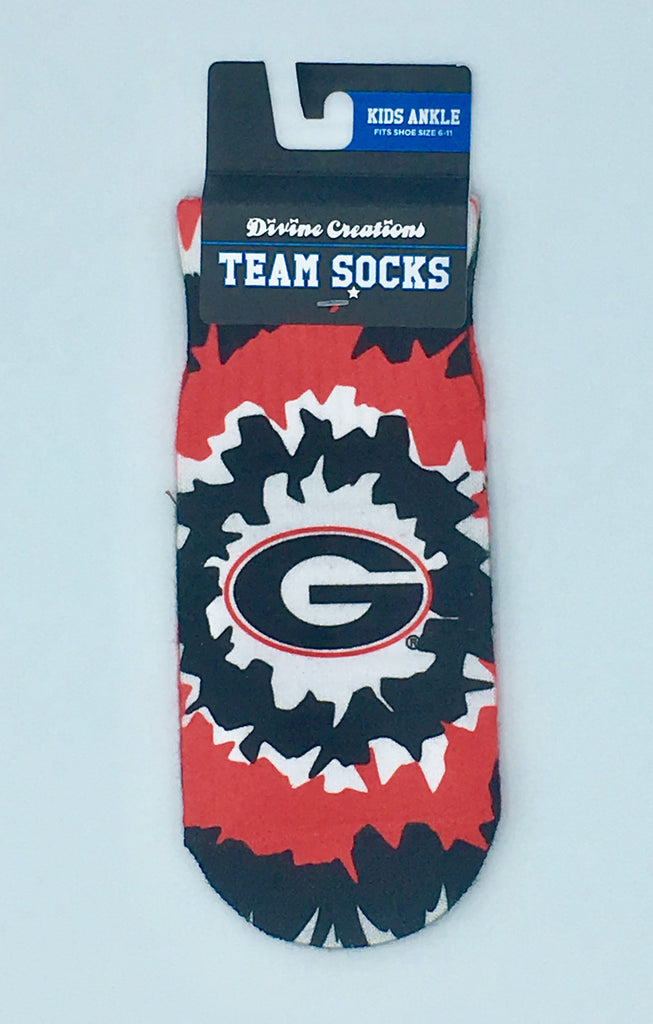 Georgia Bulldogs Team Socks New Sublimated Crew Ankle Ncaa Unisex Pick A Size College