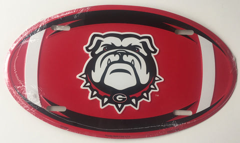 Georgia Bulldogs Game Day Rugby Striped Shopper Tote Purse Zipper Bag Tailgate