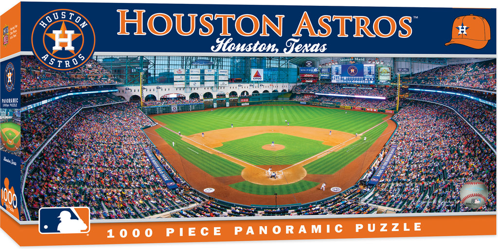 Houston Astros Stadium Panoramic Jigsaw Puzzle MLB 1000 pc Minute Maid Park