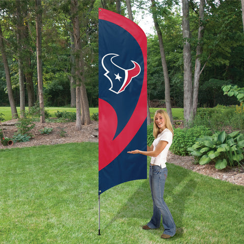 Houston Texans House Flag Applique Embroidered 2 Sided Oversized