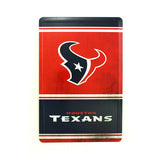 Houston Texans Team Tin Sign Vintage Wood Look Metal 8