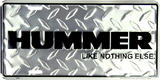 Hummer License Plate Diamond Like Nothing Else Embossed Metal Tag Auto Truck Suv