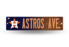 Houston Astros Plastic Street Sign Astros Ave