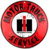 International Harvester Motor Truck Service Tin Metal Round Sign 12