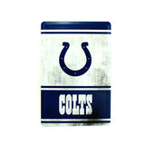 Indianapolis Colts Team Tin Sign Vintage Wood Look Metal 8