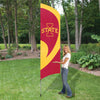 Iowa State Cyclones 8.5 Foot Tall Team Flag 11.5' Pole Sign Banner Applique