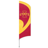 Iowa State Cyclones 8.5 Foot Tall Team Flag 11.5' Pole Sign Banner Applique