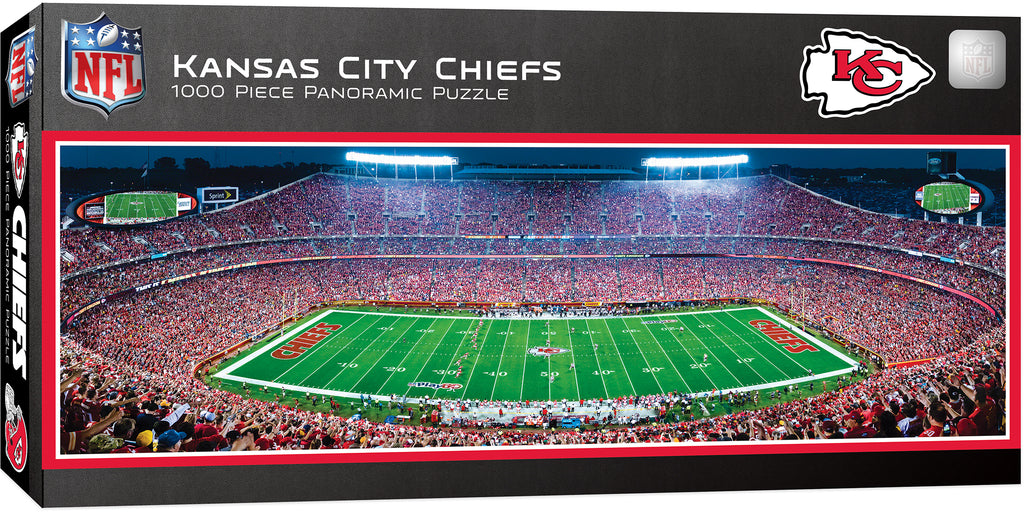 KANSAS CITY CHIEFS ARROWHEAD STADIUM PANORAMIC JIGSAW PUZZLE NFL 1000 PC