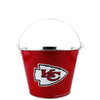 NFL Aluminum Bucket 5 QT Drink Party Pail Ice Metal  - Choose Your Team