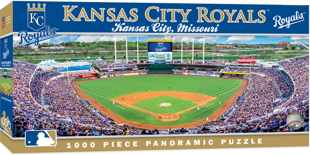 Kansas City Royals Stadium Panoramic Jigsaw Puzzle MLB 1000 pc Kauffman Stadium