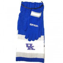 Kentucky Wildcats Knit Scarf And Glove Gift Set Ncaa