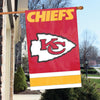 Kansas City Chiefs House Flag Applique Embroidered 2 Sided Oversized