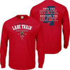 Ole Miss Rebels Lane Train Express T-Shirt Long Sleeve All Aboard Red