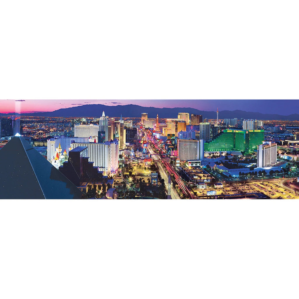 Las Vegas Nevada Panoramic Jigsaw Puzzle 1000 pc Sin City Strip Skyline Raiders