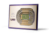 Lsu Tigers 5-Layer Stadium Views 3D Wall Art Of Tiger Stadium Office