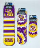 Lsu Tigers Team Socks New Sublimated Crew Ankle Ncaa Unisex Pick A Size College