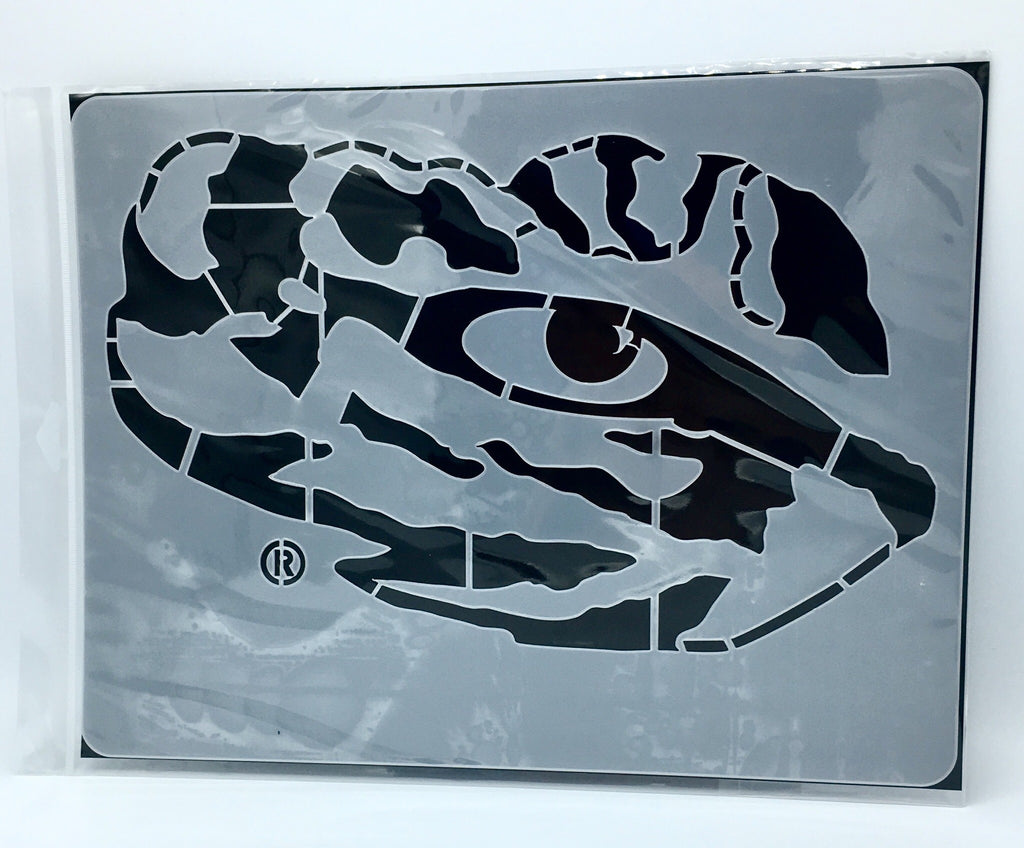 Lsu Tigers Tiger Eye Mini Stencil Craft 14.5" X 11" Reusable Projects Ncaa College