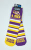 Lsu Tigers Team Socks New Sublimated Crew Ankle Ncaa Unisex Pick A Size College