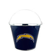 NFL Aluminum Bucket 5 QT Drink Party Pail Ice Metal  - Choose Your Team
