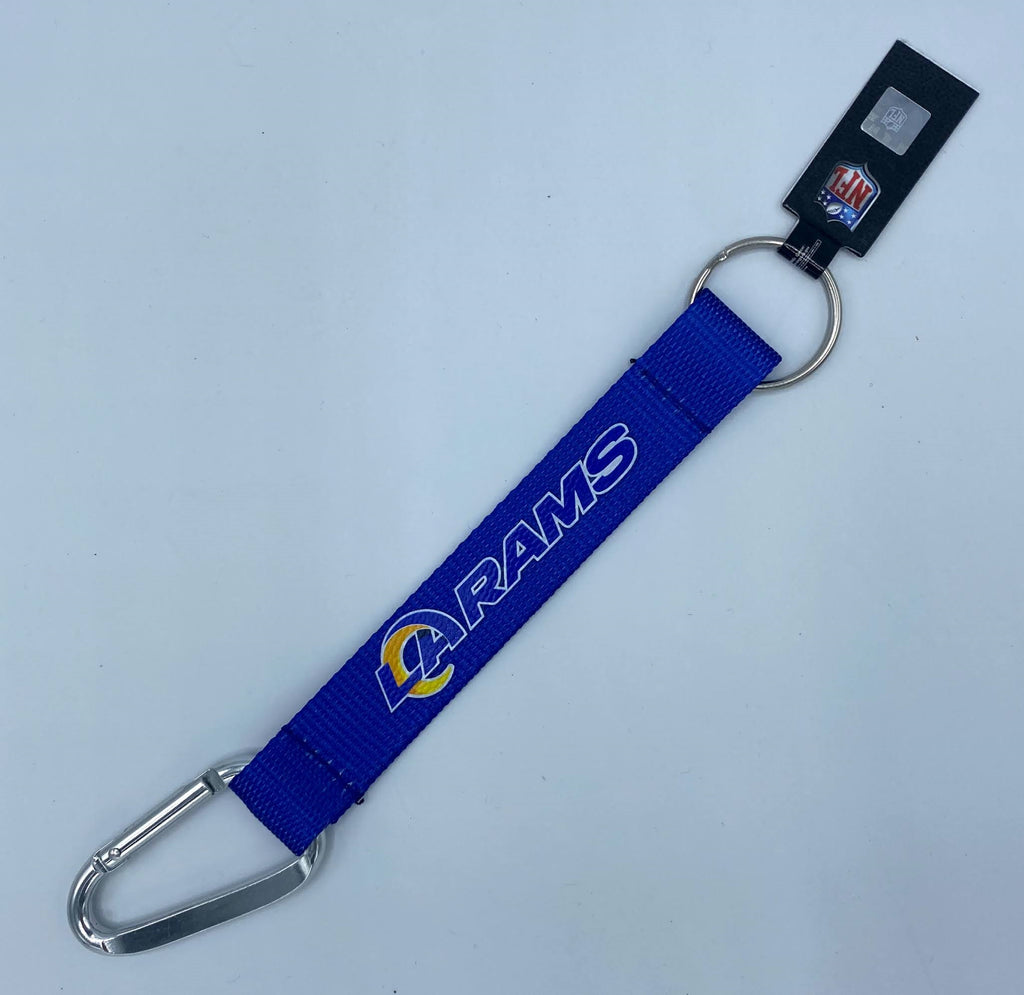 Carabiner Lanyard Keychain 8" NFL Pick Your Team Football NEW!