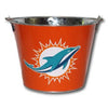NFL Aluminum Bucket 5 QT Drink Party Pail Ice Metal  - Choose Your Team