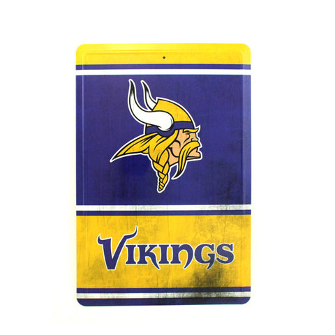 Minnesota Vikings 8' X 2' Banner 8 Foot Heavyweight Nylon Grommets Sign Nfl Flag