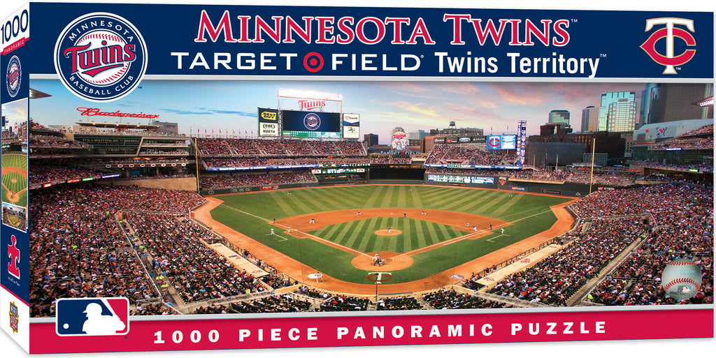 Minnesota Twins Panoramic Jigsaw Puzzle MLB 1000 pc Target Field Territory