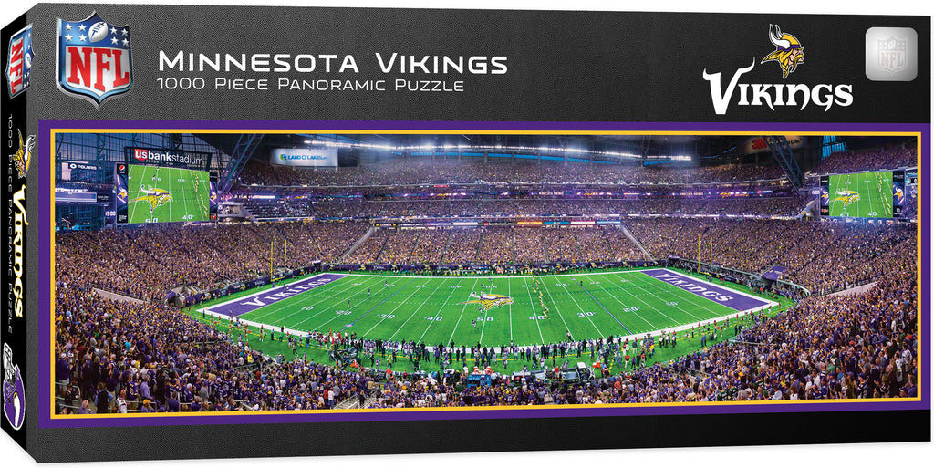 Minnesota Vikings Field Stadium Panoramic Jigsaw Puzzle 1000 Pc Nfl