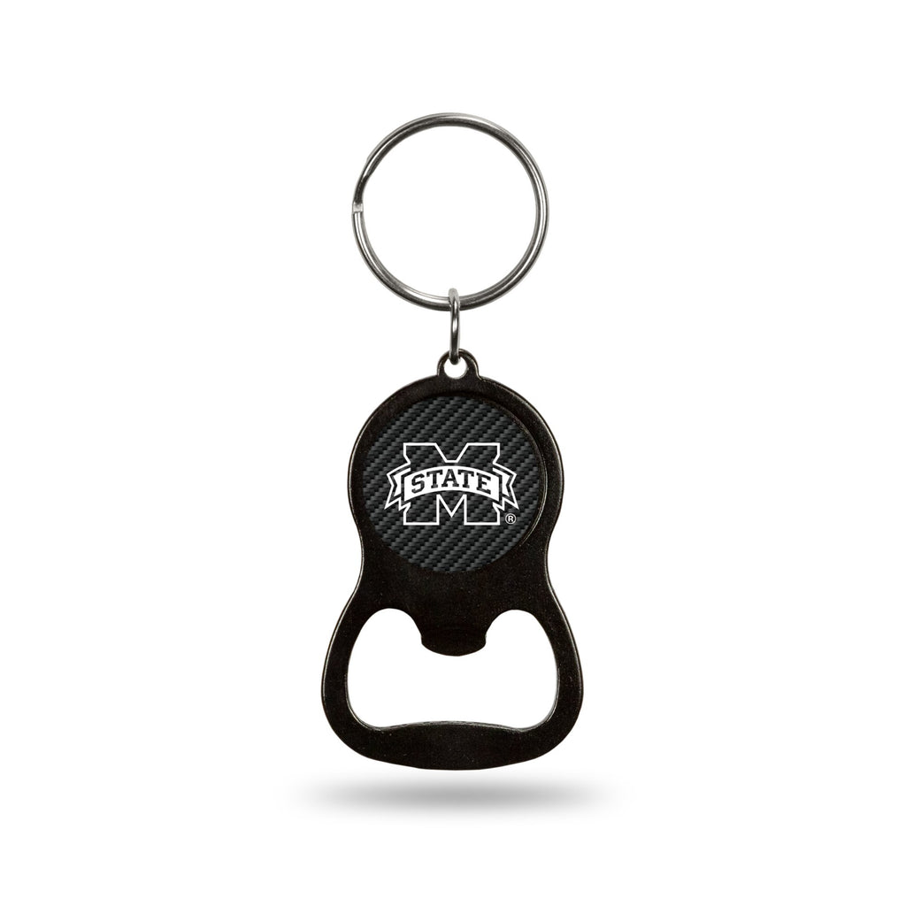 Mississippi State Bulldogs Carbon Fiber Keychain Bottle Opener