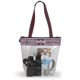 Mississippi State Bulldogs Clear Zipper Stadium Tote Approved Purse Bag Ncaa Inside Pocket