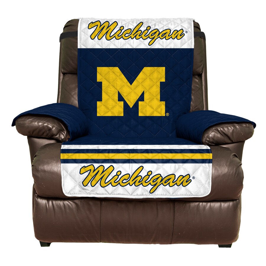Michigan Wolverines Furniture Protector Cover Recliner Reversible