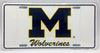 Michigan Wolverines License Plate