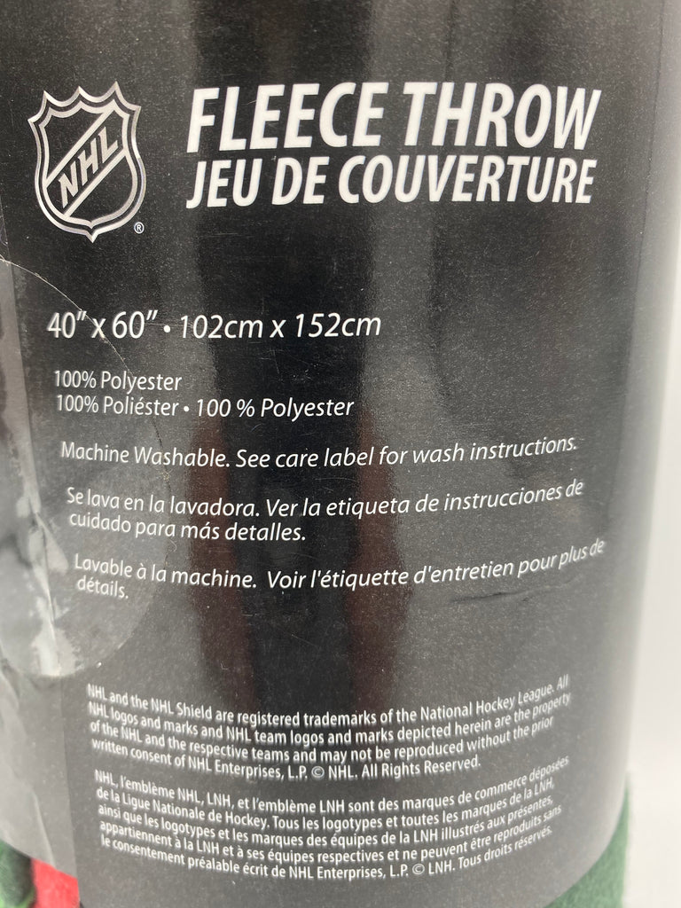Minnesota Wild NHL Soft Fleece Throw 40"x 60" Stadium Blanket