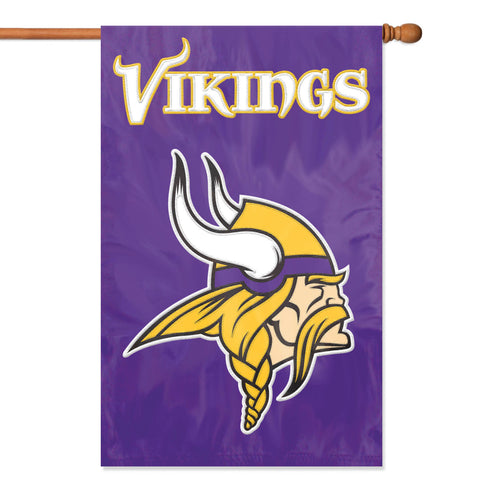 Minnesota Vikings 8' X 2' Banner 8 Foot Heavyweight Nylon Grommets Sign Nfl Flag