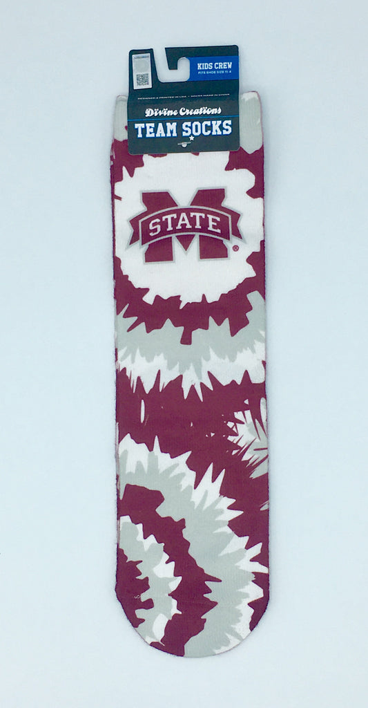 Mississippi State Bulldogs Team Socks New Sublimated Crew Ankle Ncaa Unisex Pick A Size College