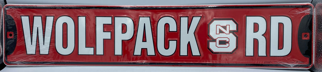 NC State Wolfpack Street Sign