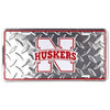 Nebraska Cornhuskers Diamond License Plate
