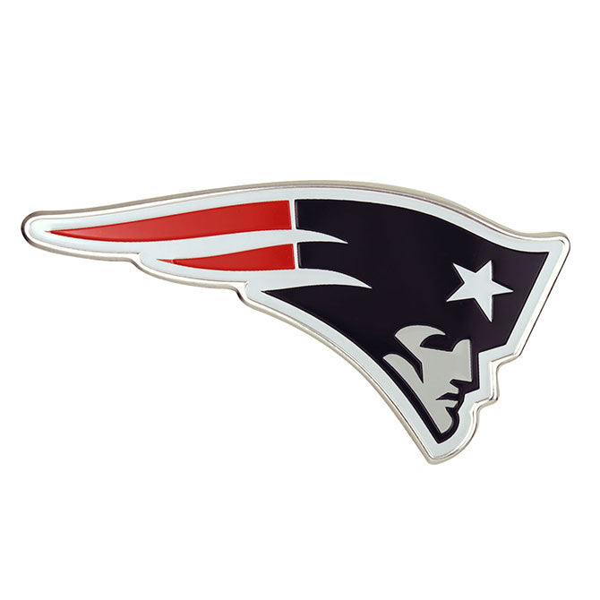 New England Patriots Color Team Emblem Aluminum Auto Laptop Sticker Decal Embossed