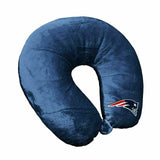 New England Patriots Applique Travel Neck Pillow Team Logo Color Snap Closure Polyester