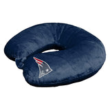 New England Patriots Applique Travel Neck Pillow Team Logo Color Snap Closure Polyester