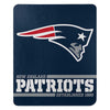 New England Patriots Soft Fleece Throw Blanket Split Wide Design Large 50