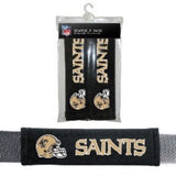 New Orleans Saints Seatbelt Laptop Gym Bag Pads Nfl Shoulder Protector 2Pk