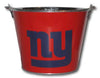 NFL Aluminum Bucket 5 QT Drink Party Pail Ice Metal  - Choose Your Team