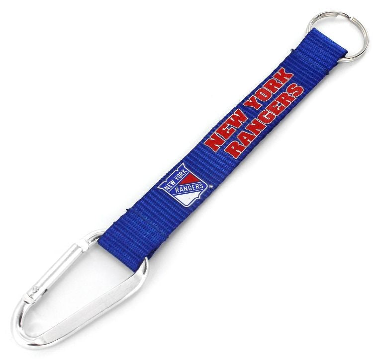 New York Rangers Carabiner Lanyard Keychain  8" Nhl Hockey New! Keyring