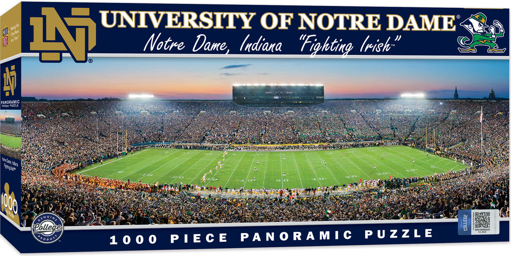 Notre Dame Fighting Irish Stadium Panoramic Jigsaw Puzzle 1000 Pc Ncaa Football