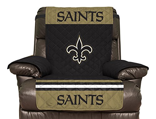 New Orleans Saints Furniture Protector Cover Recliner Reversible