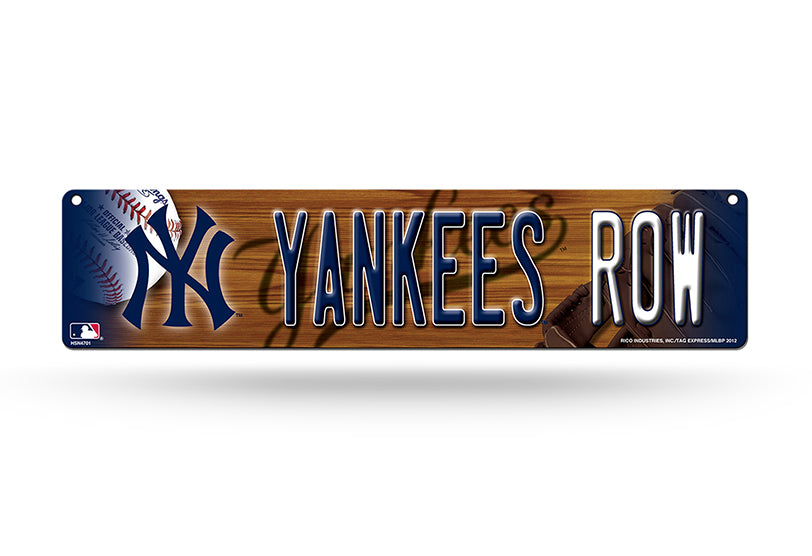 New York Yankees Plastic Street Sign Yankees Row
