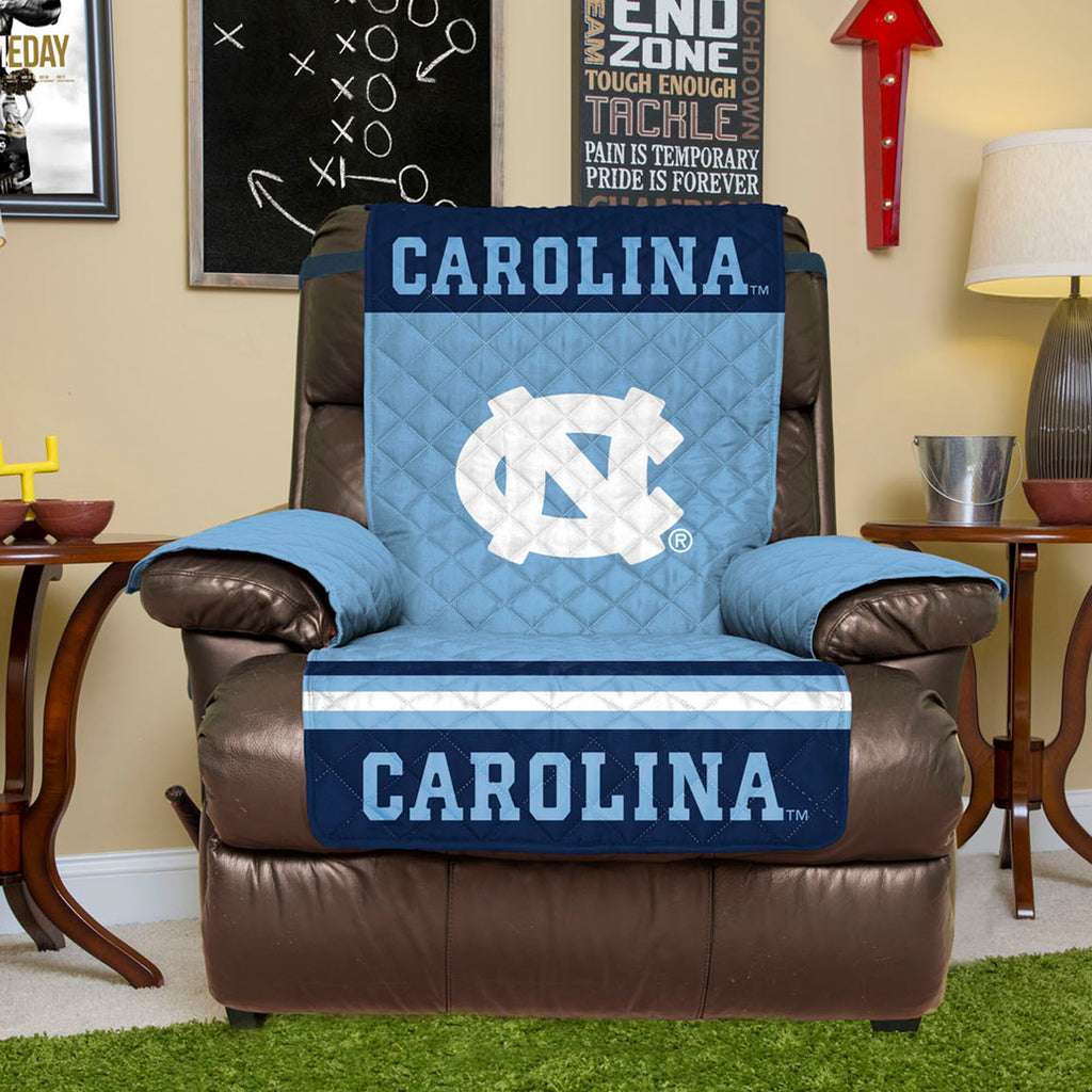 North Carolina Tar Heels Furniture Protector Cover Recliner Reversible